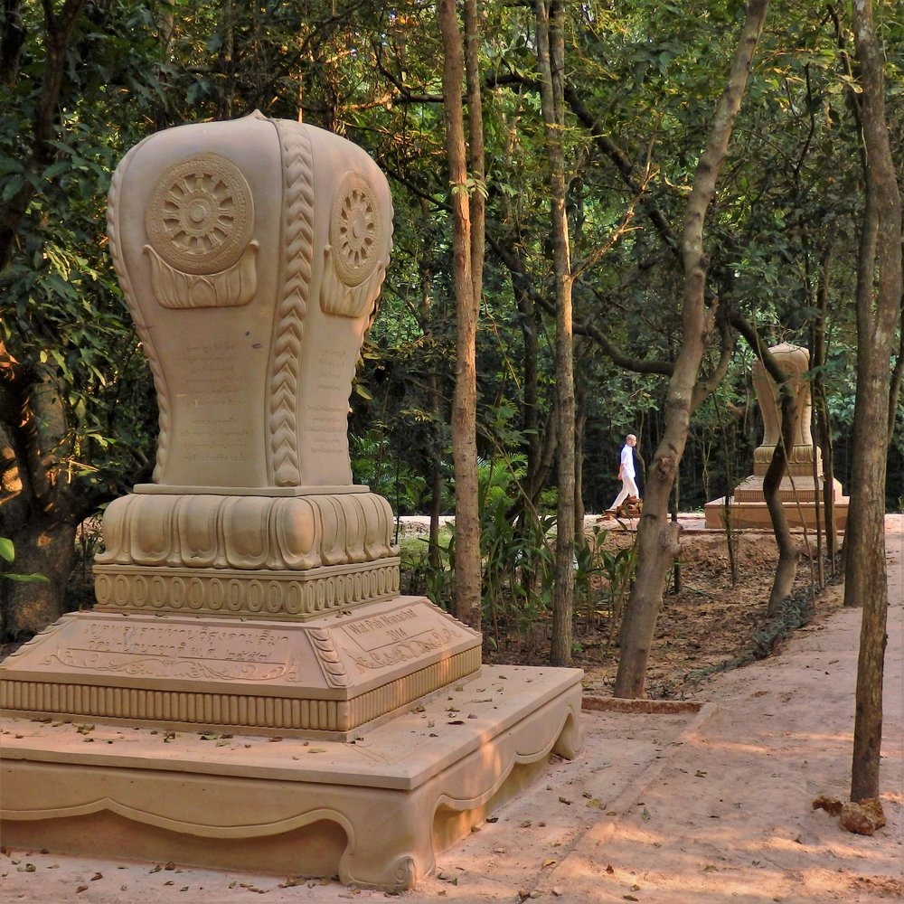 Wat Pah Nanachat, Walking Meditation, Ubon Rachathani, Thailand